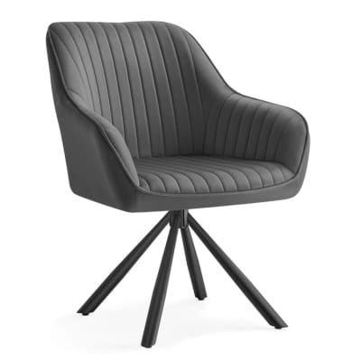 Chaise salle à manger 60 x 60 x 82 cm gris