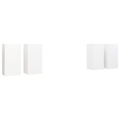 Meubles tv multimédia étagère bois blanc 45442 x 30 x 60 cm