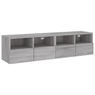 Meubles tv muraux multimédia bois marron 60 x 30 x 30 cm