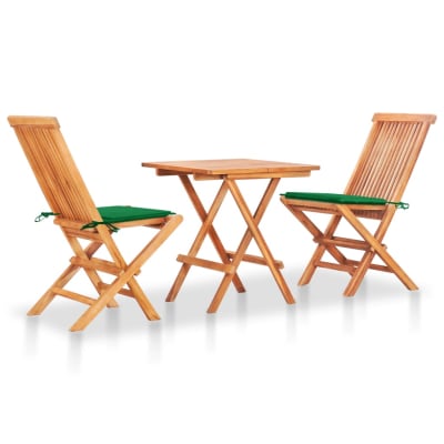 Ensemble de bistro jardin 46 x 62 x 89 cm bois marron