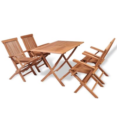 Mobilier à dîner de bois marron 120 x 70 x 75 cm