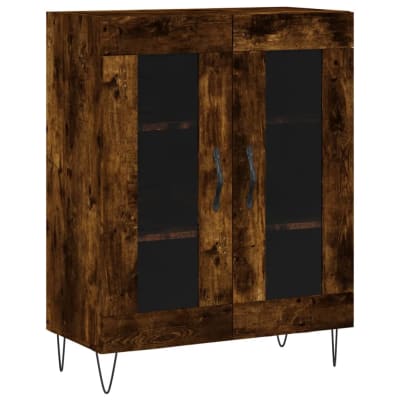 Buffet bahut commode armoire 70 x 34 x 90 cm bois marron
