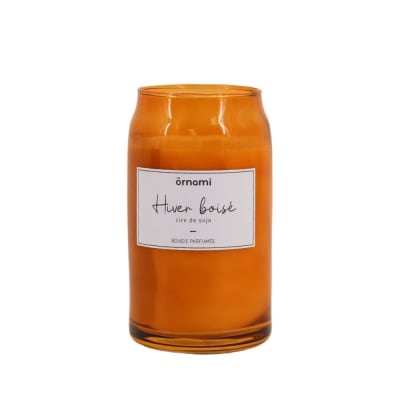 Bougie parfumée en cire de soja ''hiver boisé'' 320g