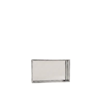 Plateau à facettes miroir 24x14cm