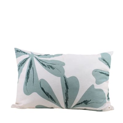Coussin imprimé feuillage 40x60cm