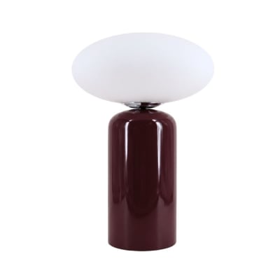 Lampe à poser design en céramique bordeaux 43cm