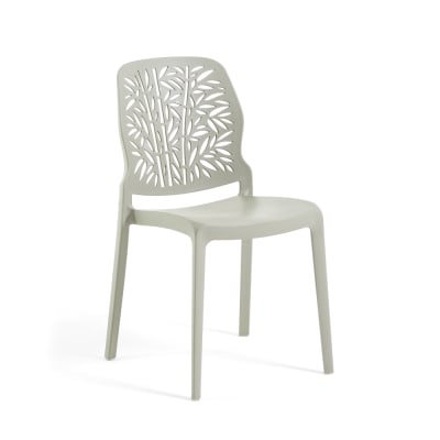Lot de 4 chaises empilables en polypropylène vert