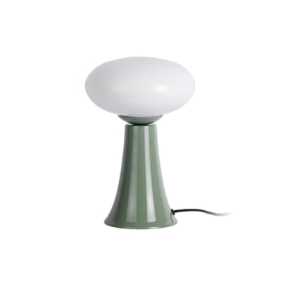 Lampe de table acier vert jungle 20x20x30cm