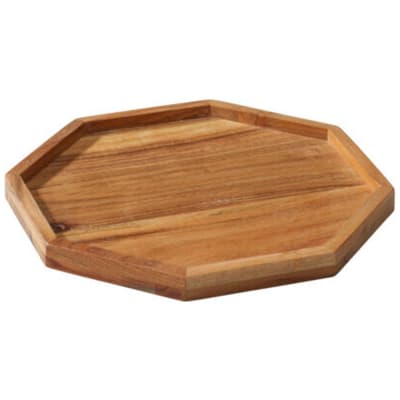 Plateau octogonal bois de manguier 25x25x2cm
