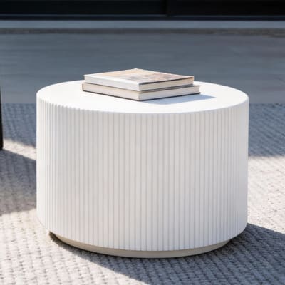Table basse petite en béton 50x50x35